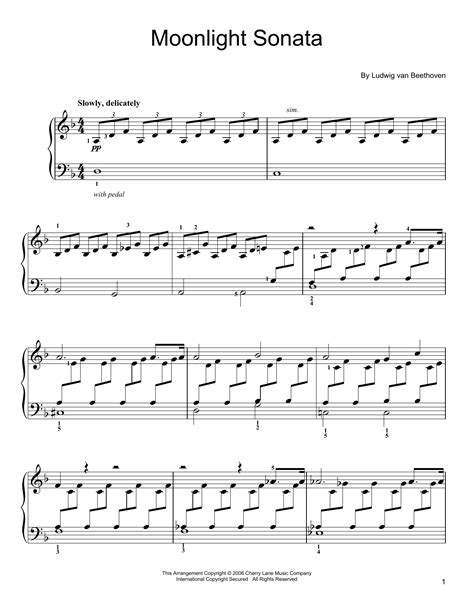 moonlight sonata piano music|moonlight sonata free sheet music.